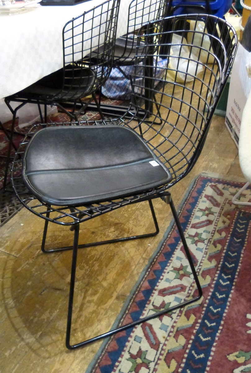 Set of six Harry Bertoia dining chairs,