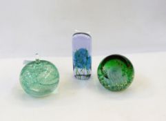 Three Caithness paperweights, 'Apple',