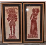 A Pair of Prints of Medieval Figures