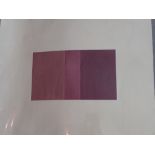 Maray (?) Contemporary British) An artists proof lithograph of purple hues in the style of Rothko,