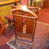 A mid 20th century mahogany gentlemans valet.