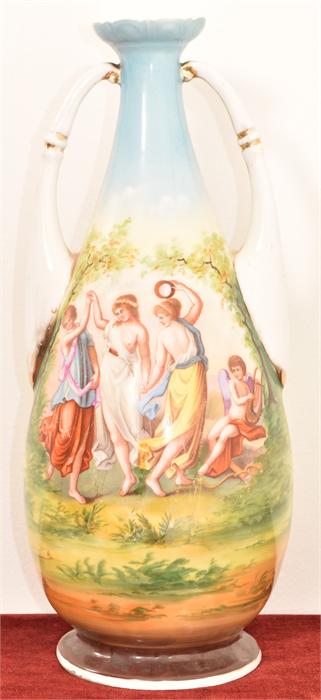 A Hand Painted Classical Style Vase