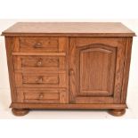 A Continental Design Oak Side Cabinet