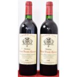 Two bottles of Château Ludon Pomies Agassac 1996