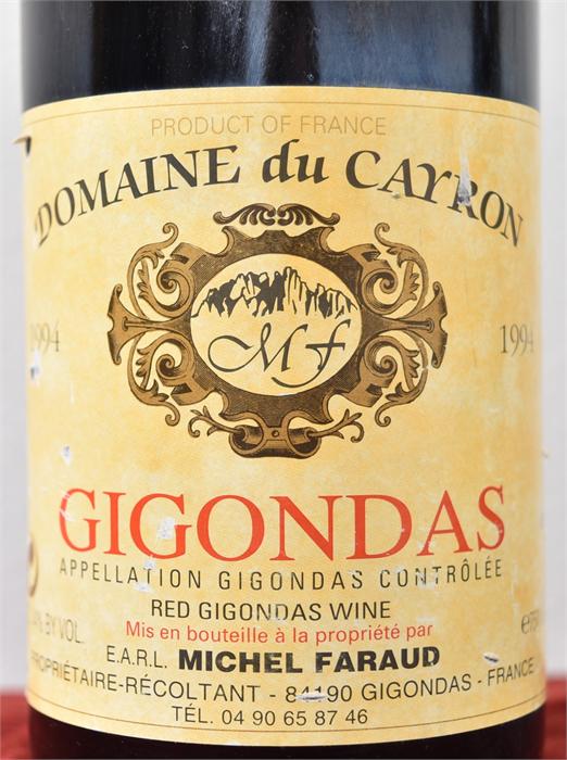 Two bottles of Gigondas Domaine du Cayron 1994 - Image 3 of 3