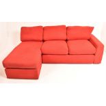 A Red Corner Sofa