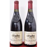 Two bottles of Vacqueyras Domaine des Genets 1997