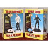 Boxed Models of Diane Rigg and Sean Connery