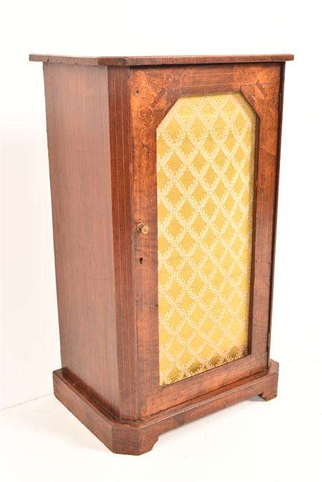 A Victorian Inlaid Walnut Music Cabinet - Image 2 of 3