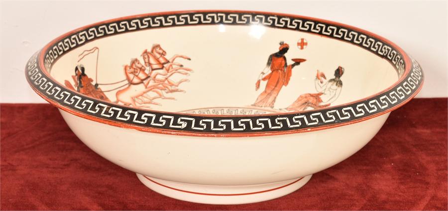 A Porcelain Bowl With Roman Figure Decoration