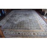 A large part silk Tabriz carpet