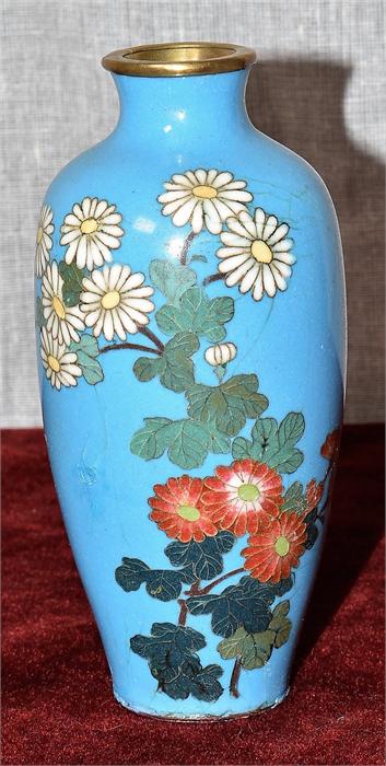 A Small Blue Imari Vase