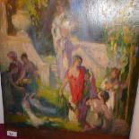 An oil on board signed Mr Diaz impressio