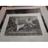 Three large unframed prints including th