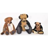 A Set Of 3 Vintage Limited Edition Teddy Bears