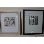 Two signed limited edition etchings of f