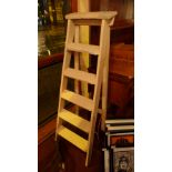 A painted pine step ladder