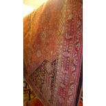 An extremely fine south west Persian Qashgai carpet 245 x 163cm central diamond medallion with