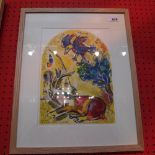 Marc Chagall, a 1962 lithograph 'Naphtali' from the Twelve Tribes suite, printed by Mourlot,