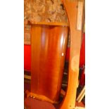 A 20th century cherrywood double sleigh bed