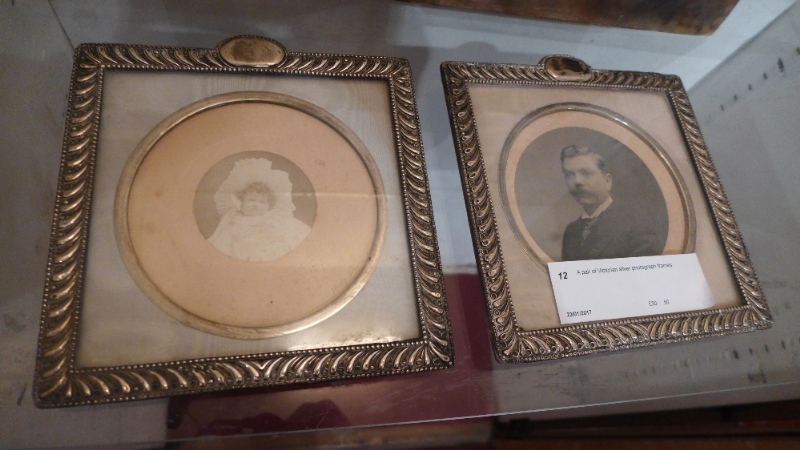 A pair of Victorian silver photograph frames - Image 2 of 2