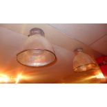 A pair of Industrial ceiling lights by JCC