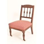 A Set of Three, Victorian Chair and Stools