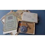 A collection of military items belonging to Private John Watkins (born 22/2/1893) including British