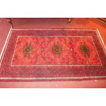 A fine north east Persian Ghochan rug 208 x 120cm,