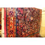 A fine north west Persian Nahawand carpet 310 x 170cm central double pendent medallion with