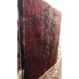 A fine north east Persian Meshad Belouch rug 198 x 105cm,