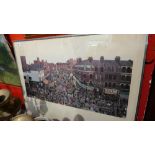 John Allin (1934 - 1991) an artist's proof print of Petticoat Lane,