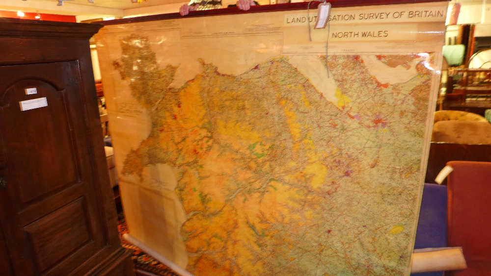 A vintage map depicting the land utiliza