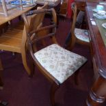 Dining chairs, Regency style mahogany