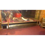 Two antique two handled saws (one with h