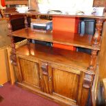 Buffet cabinet, Victorian mahogany 122cm