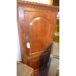 18th century pine corner cupboard, 180cm