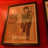 A framed art print of Melody Maker April 8th 1978 featuring The Stranglers
