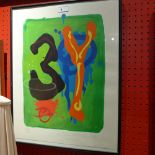 John Hoyland, a limited edition screen print signed and dated '96 in pencil 44/300,