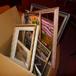 A large collection of various picture frames and similar items