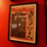 A framed art print of Melody Maker February 21st 1981
