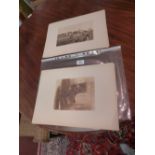 A large collection of etchings,