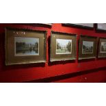 A set of 19th century prints, stately homes,