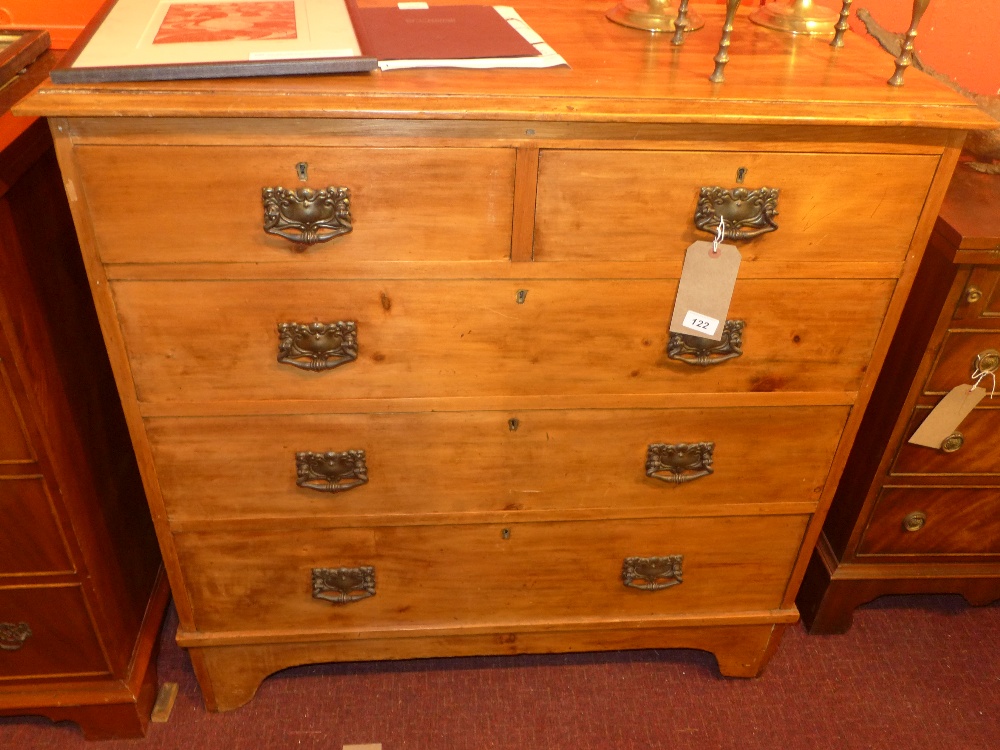 Chest - Victorian pine 98cm wide