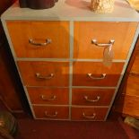 Chest - mid 20th century painted and oak