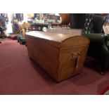 Seamans trunk - domed top pine 110cm