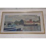 A 20th century impasto oil on canvas of