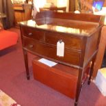 Chest Edwardian mahogany bowfronted, 76c