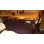 Dining table, Regency mahogany, extra le