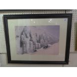 SOLD IN TIMED AUCTION Lithograph, The Great Temple of Aboosimble,